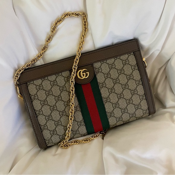 GUCCI OPHIDIA GG SMALL SHOULDER BAG - Picture 1 of 6